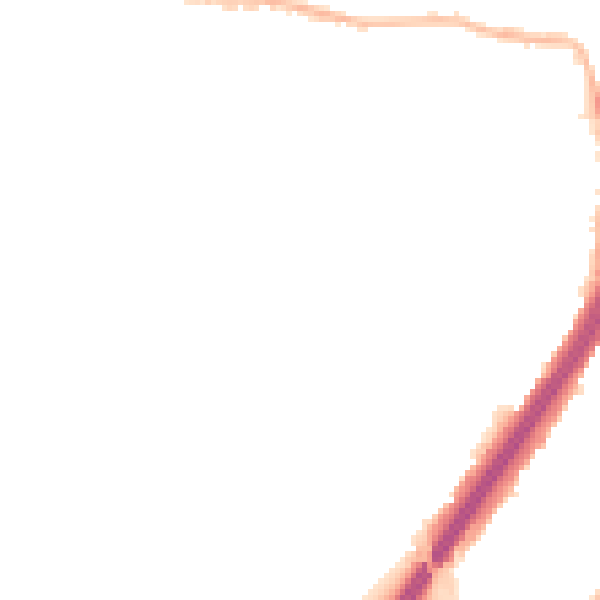Night-time road noise heatmap for EN1 1BL