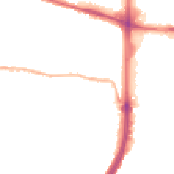Night-time road noise heatmap for EN1 1DB