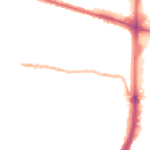 Night-time road noise heatmap for EN1 1DE