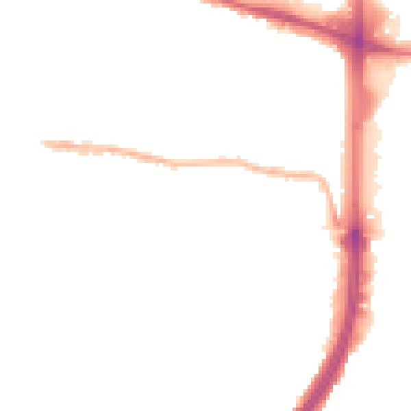 Night-time road noise heatmap for EN1 1DF