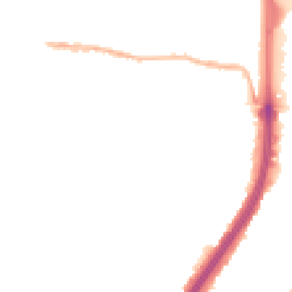 Night-time road noise heatmap for EN1 1DT