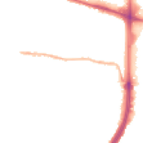 Night-time road noise heatmap for EN1 1DW