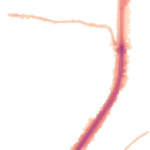 Night-time road noise heatmap for EN1 1ED