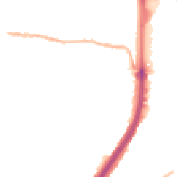 Night-time road noise heatmap for EN1 1EE