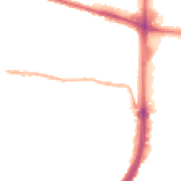 Night-time road noise heatmap for EN1 1EG