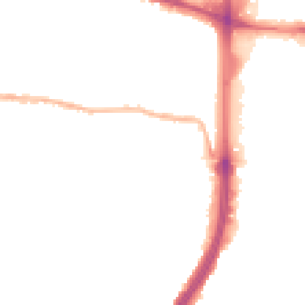 Night-time road noise heatmap for EN1 1EH