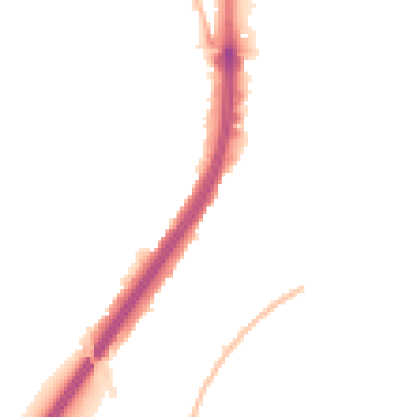 Night-time road noise heatmap for EN1 1EL