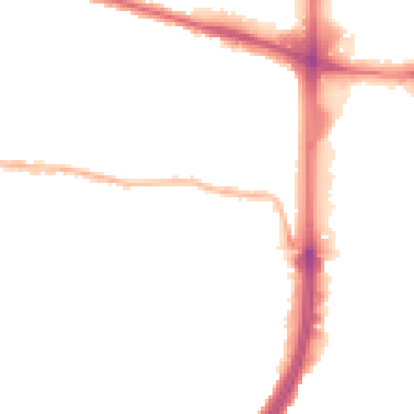 Night-time road noise heatmap for EN1 1EQ