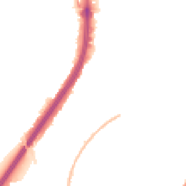 Night-time road noise heatmap for EN1 1ES