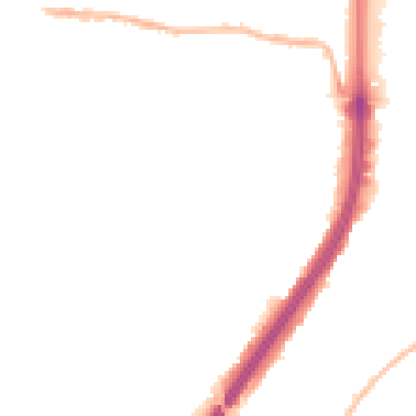 Night-time road noise heatmap for EN1 1HY