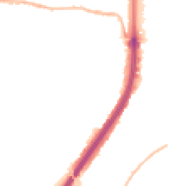 Night-time road noise heatmap for EN1 1JA