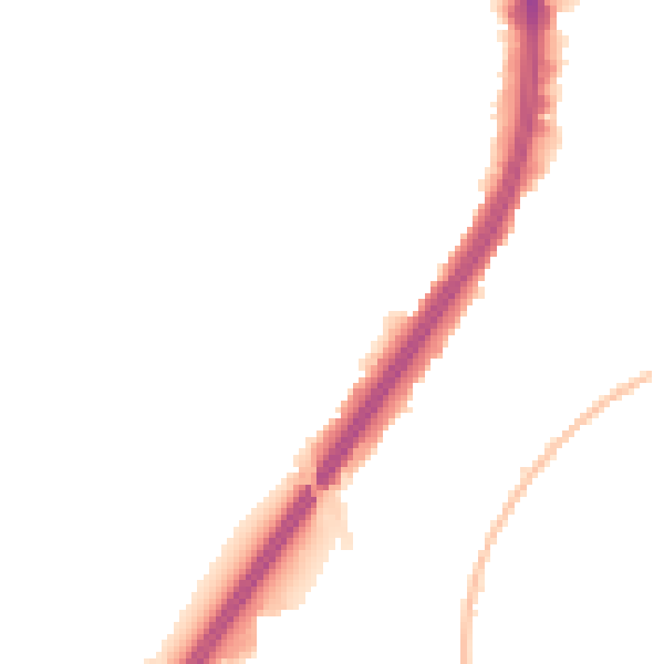 Night-time road noise heatmap for EN1 1JJ