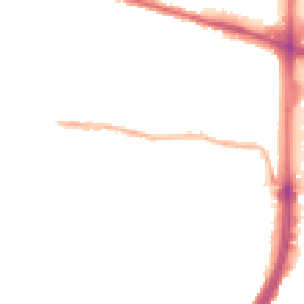 Night-time road noise heatmap for EN1 1LF