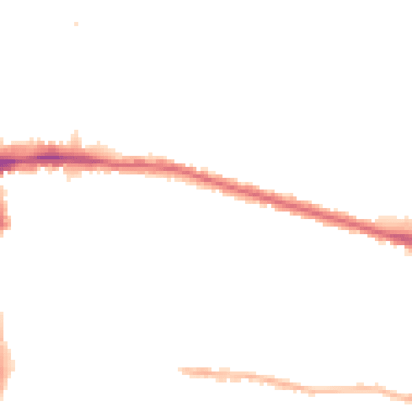 Night-time road noise heatmap for EN1 1PU