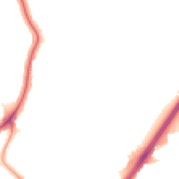Night-time road noise heatmap for EN1 2JA