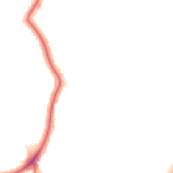 Night-time road noise heatmap for EN1 2JJ