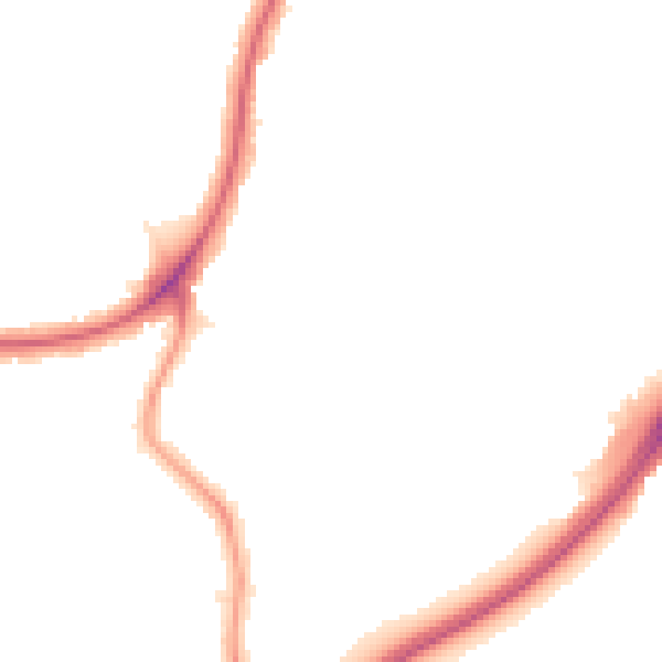Night-time road noise heatmap for EN1 2LD