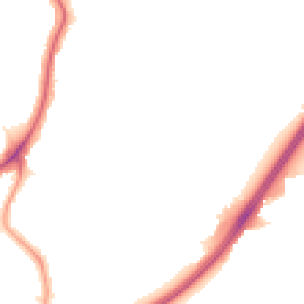 Night-time road noise heatmap for EN1 2RP
