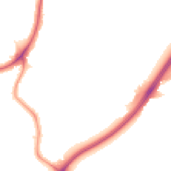 Night-time road noise heatmap for EN1 2RW