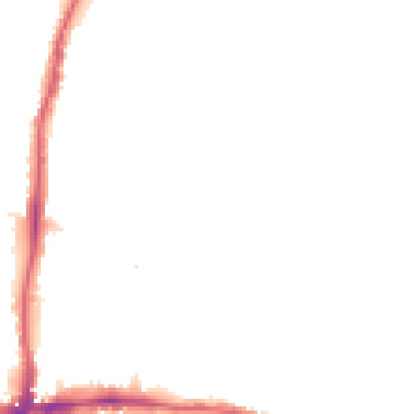 Night-time road noise heatmap for EN1 3BJ