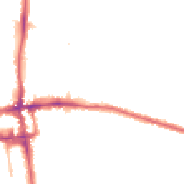 Night-time road noise heatmap for EN1 3DA