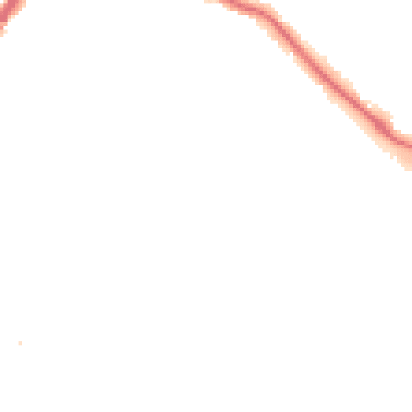 Night-time road noise heatmap for EN1 3DX