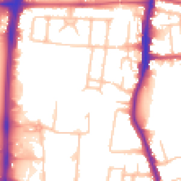 Daytime road noise heatmap for EN1 3PA