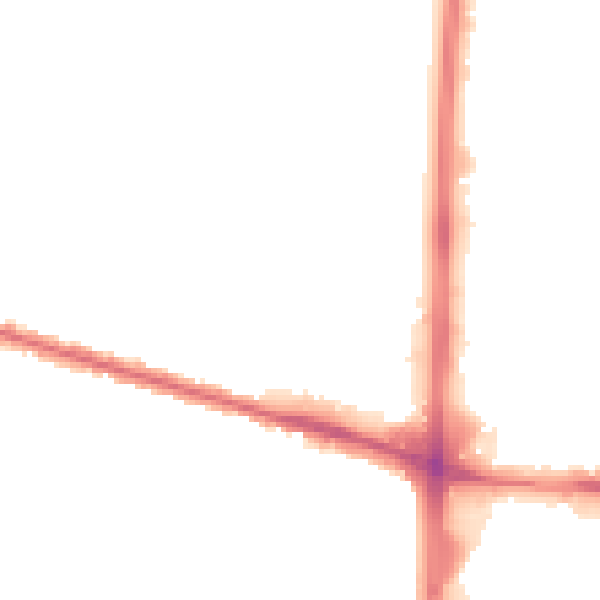 Night-time road noise heatmap for EN1 3SD