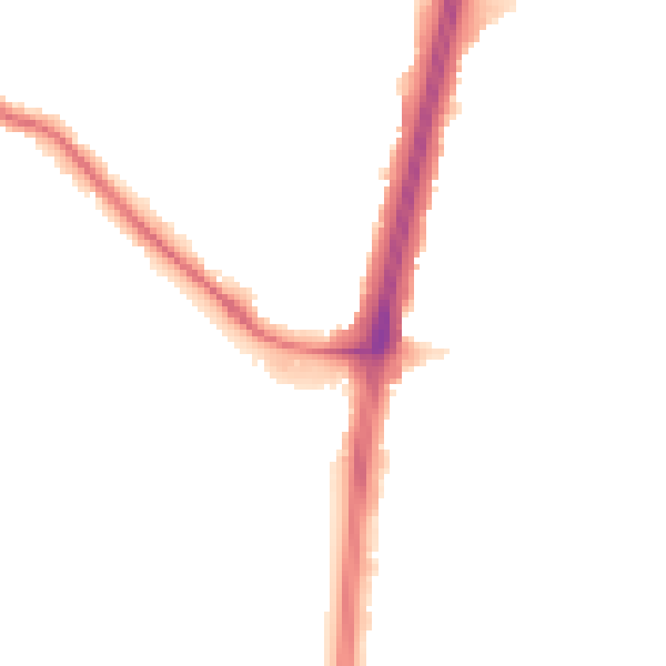 Night-time road noise heatmap for EN1 4BL