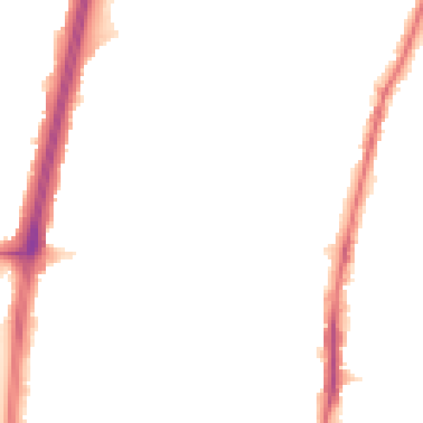 Night-time road noise heatmap for EN1 4LE