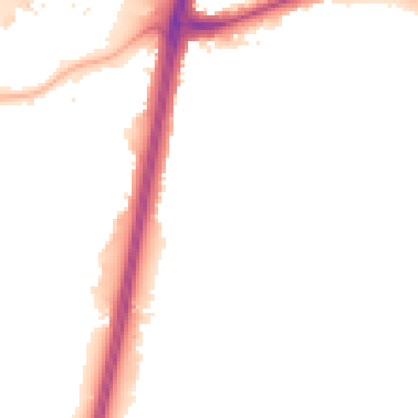 Night-time road noise heatmap for EN1 4QP