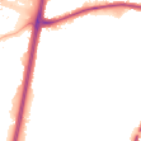 Night-time road noise heatmap for EN1 4QU