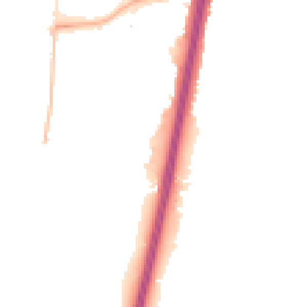 Night-time road noise heatmap for EN1 4ST
