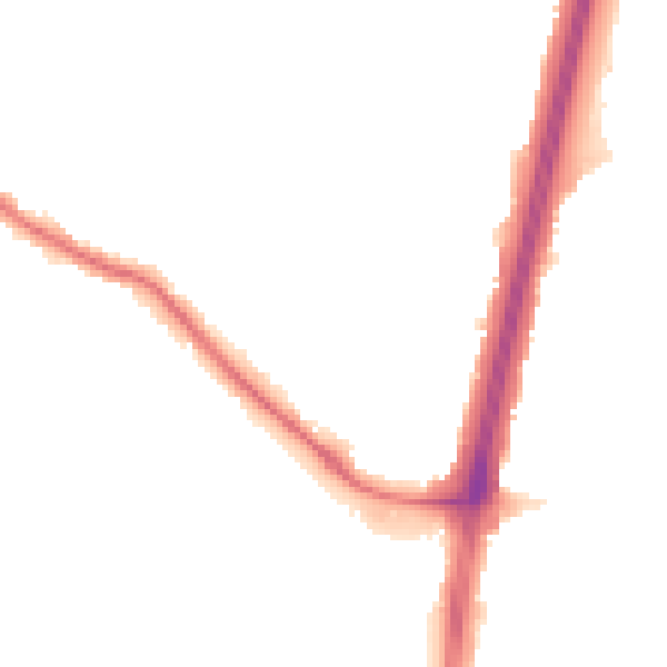 Night-time road noise heatmap for EN1 4UX