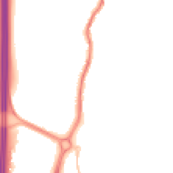 Night-time road noise heatmap for EN10 6AB