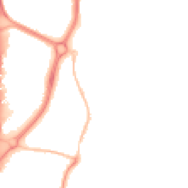 Night-time road noise heatmap for EN10 6AF