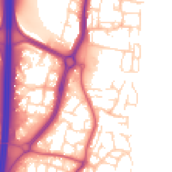 Daytime road noise heatmap for EN10 6AH