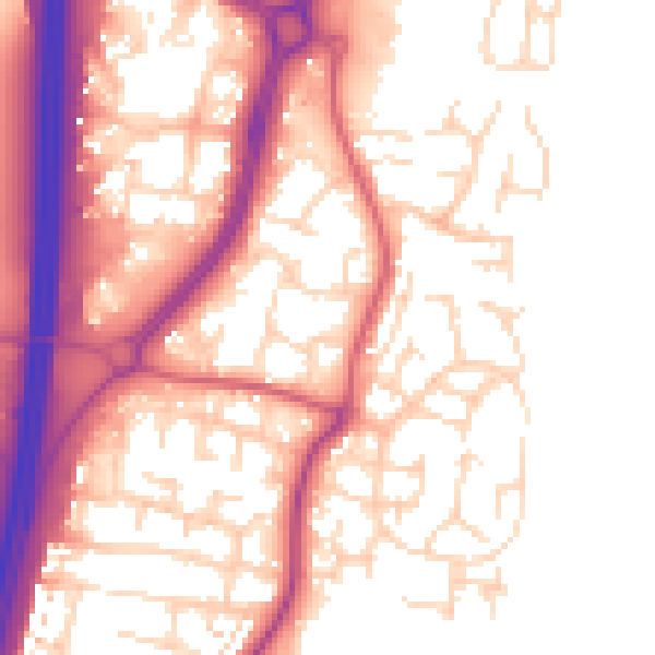 Daytime road noise heatmap for EN10 6AR