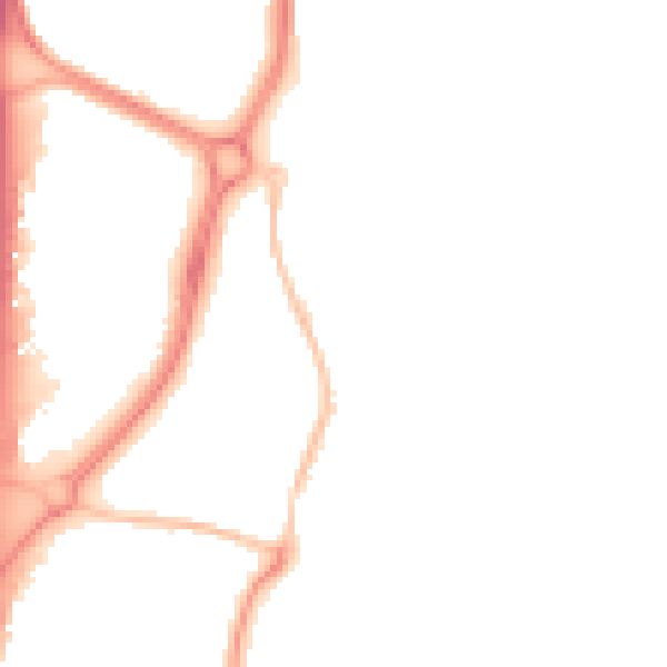 Night-time road noise heatmap for EN10 6BA