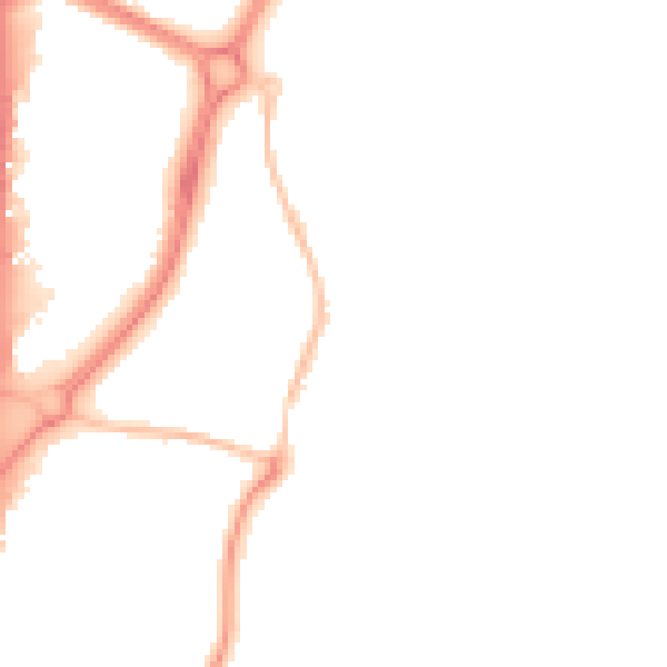 Night-time road noise heatmap for EN10 6BE
