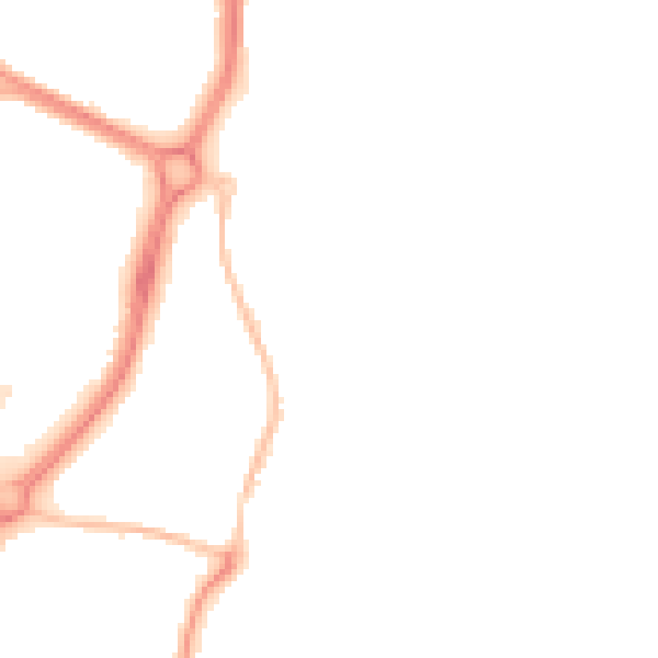 Night-time road noise heatmap for EN10 6BL