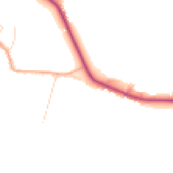 Daytime road noise heatmap for EN10 6RX