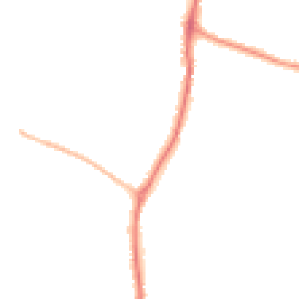 Night-time road noise heatmap for EN10 7DF