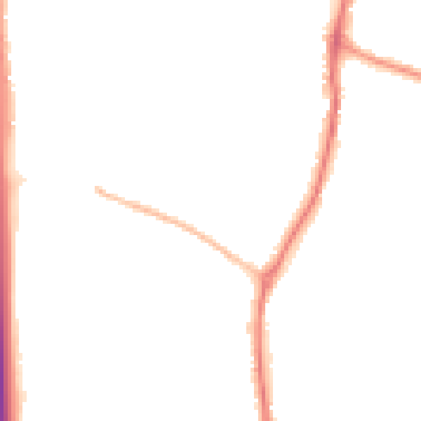 Night-time road noise heatmap for EN10 7HF