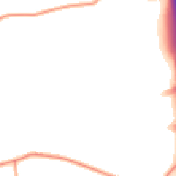Daytime road noise heatmap for EN10 7JA