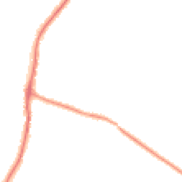 Night-time road noise heatmap for EN10 7JR