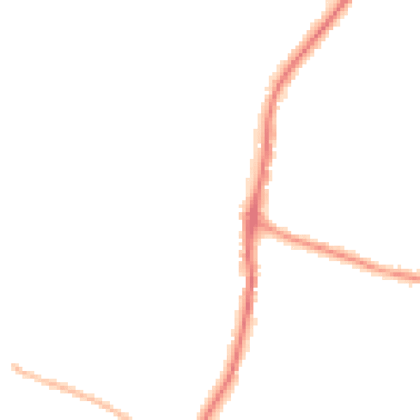Night-time road noise heatmap for EN10 7NE