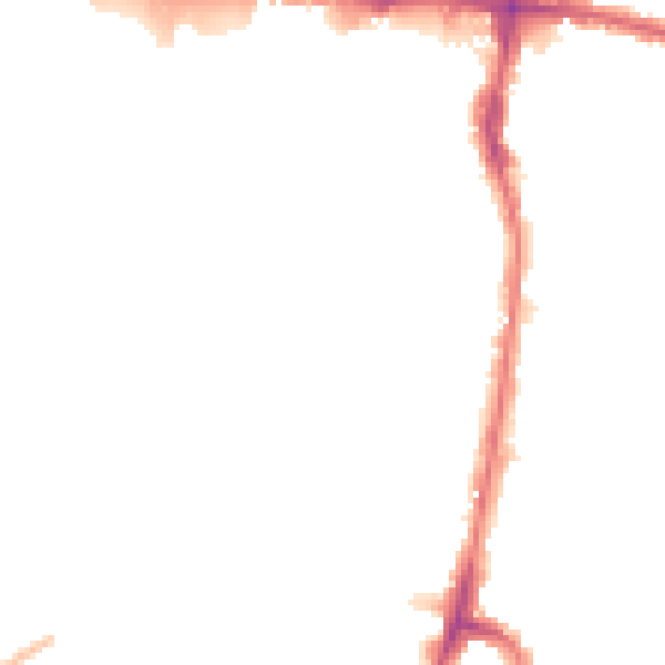 Night-time road noise heatmap for EN3 4AG