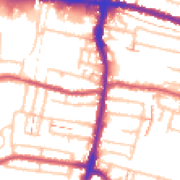 Daytime road noise heatmap for EN3 4AH