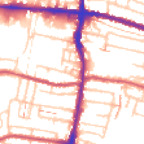 Daytime road noise heatmap for EN3 4AN
